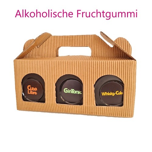 3er Bag Bedizzy Alkoholische besoffene Fruchtgummi / Männerbox