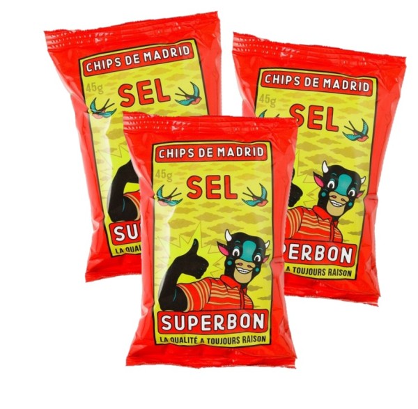 Superbon Chips SALZ 3er Aktionsset Kartoffelchips
