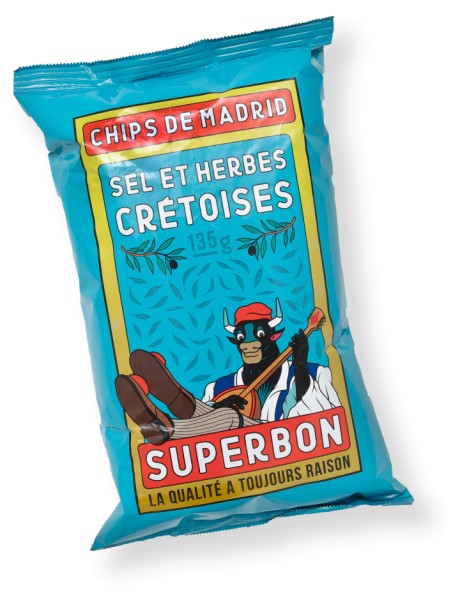Superbon Chips mit kretischen Kräutern Pack 125g