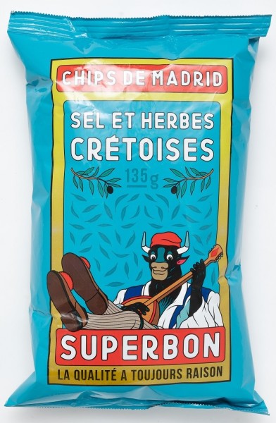 Superbon Chips mit kretischen Kräutern Packung