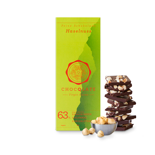 Chocqlate Vegane Bio Haselnuss Schokolade 75g Tafel 