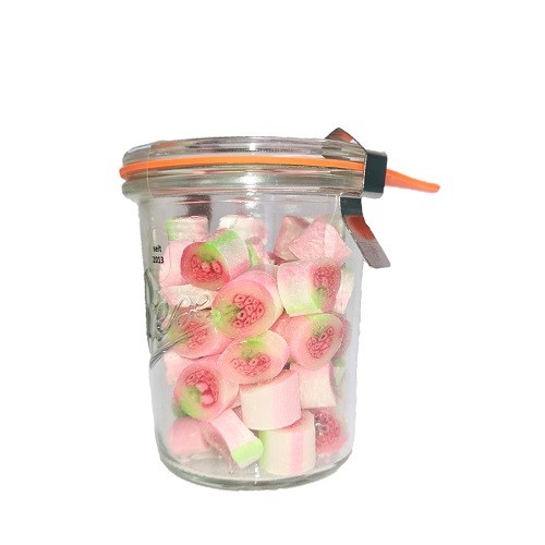 Erdbeer Zuckerl Bonbons im Glas 90g von Nobnob Naschkiste.at