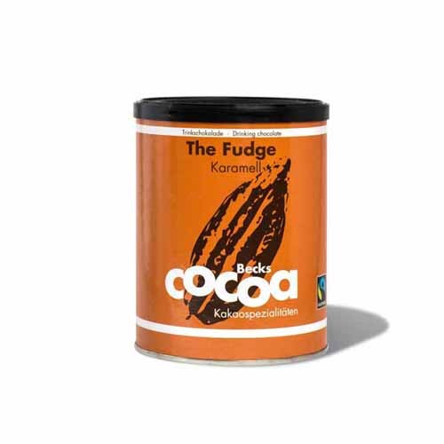 Bio Karamell Trinkschokolade The Fudge Kakao Becks Cocoa Organic Fairtrade Kakaopulver